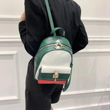 Brown Crossbody Backpack Purse for Women Rucksack School Book Bag B334