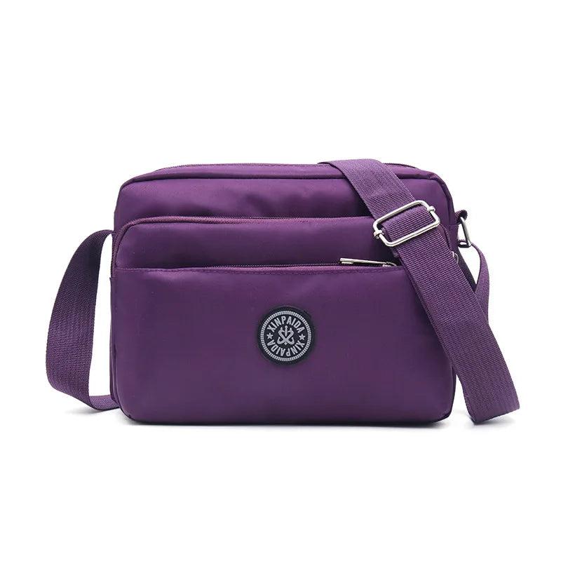 Casual Solid Women Bag Shoulder Bag Nylon Cloth Lady Messenger Bag