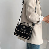 Casual Tote Bag High Pu Leather Women's Handbag Rivet Shoulder Messenger Bags