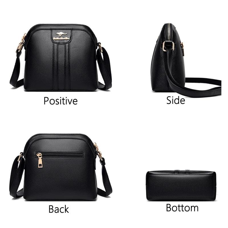 Casual High PU Leather Shoulder Bag Ladies Messenger Bag Wallet