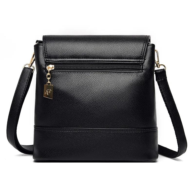 Casual Faux Leather Messenger Bag Women Shoulder Handbag Tote Purse