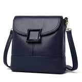 Casual Faux Leather Messenger Bag Women Shoulder Handbag Tote Purse