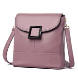 Casual Faux Leather Messenger Bag Women Shoulder Handbag Tote Purse