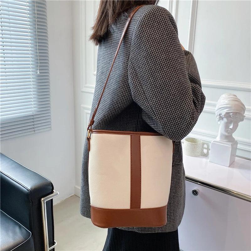 Bucket Shoulder Bags for Women Casual Small Crossbody Bags