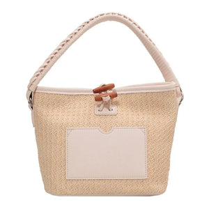 Casual Big Straw Shoulder Bags For Women