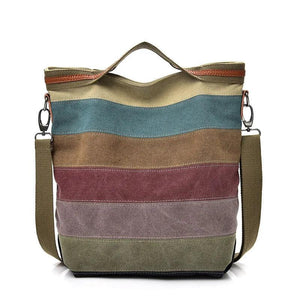 Casual Canvas Shoulder Bag for Women Soft Messenger Handbag