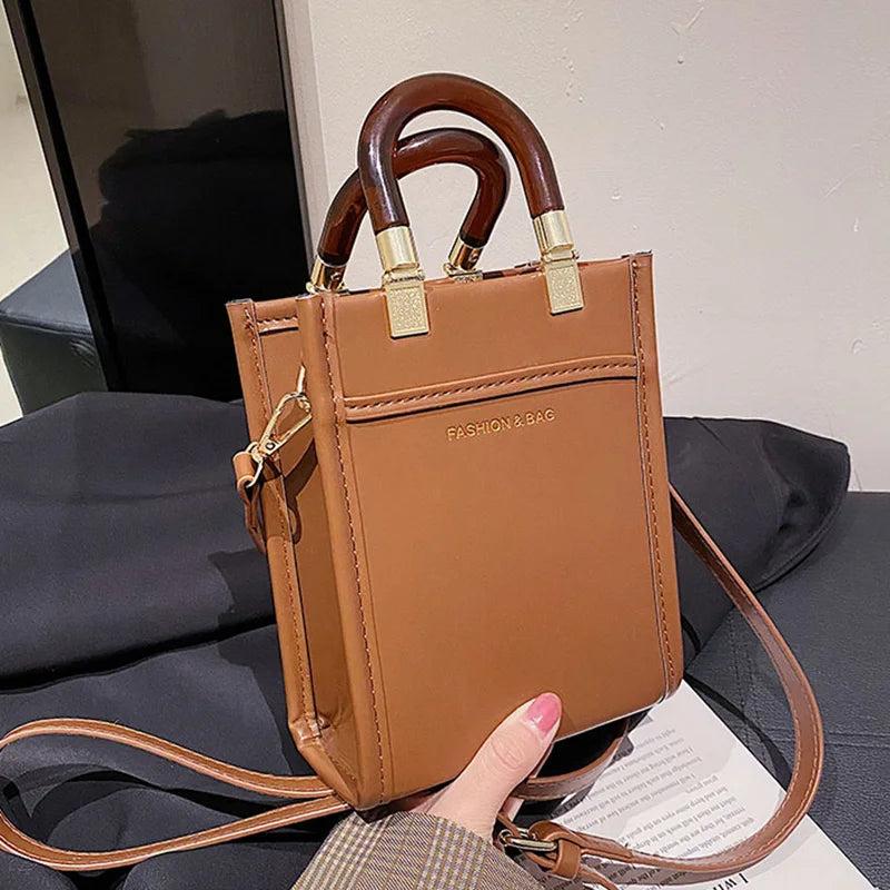 Brown Handbags Party Clutch Shoulder Bags Ladies Travel Messenger Bags