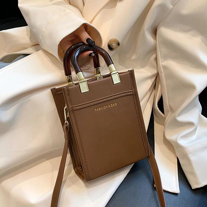 Brown Handbags Party Clutch Shoulder Bags Ladies Travel Messenger Bags