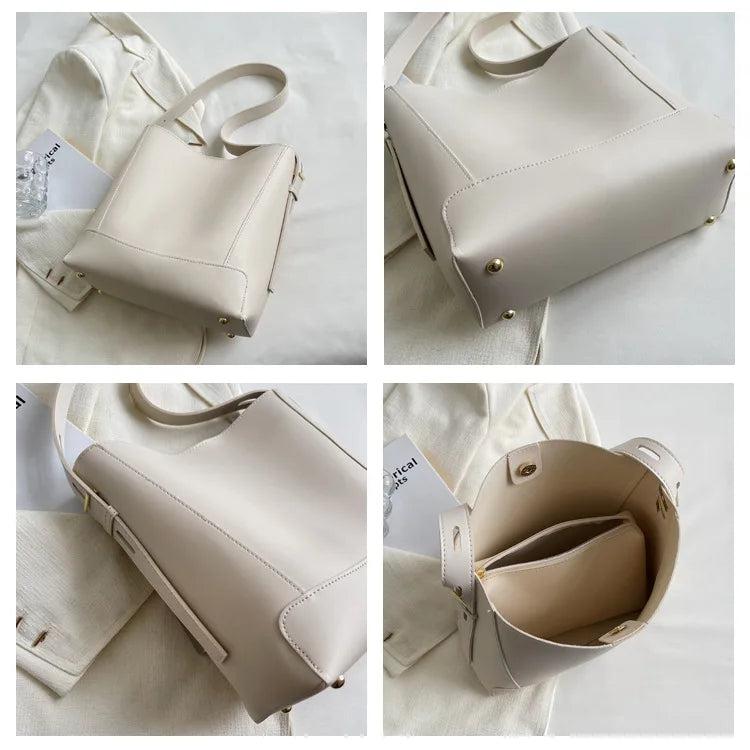 Bucket Crossbody Bag for Women PU Leather Handbags and Purses