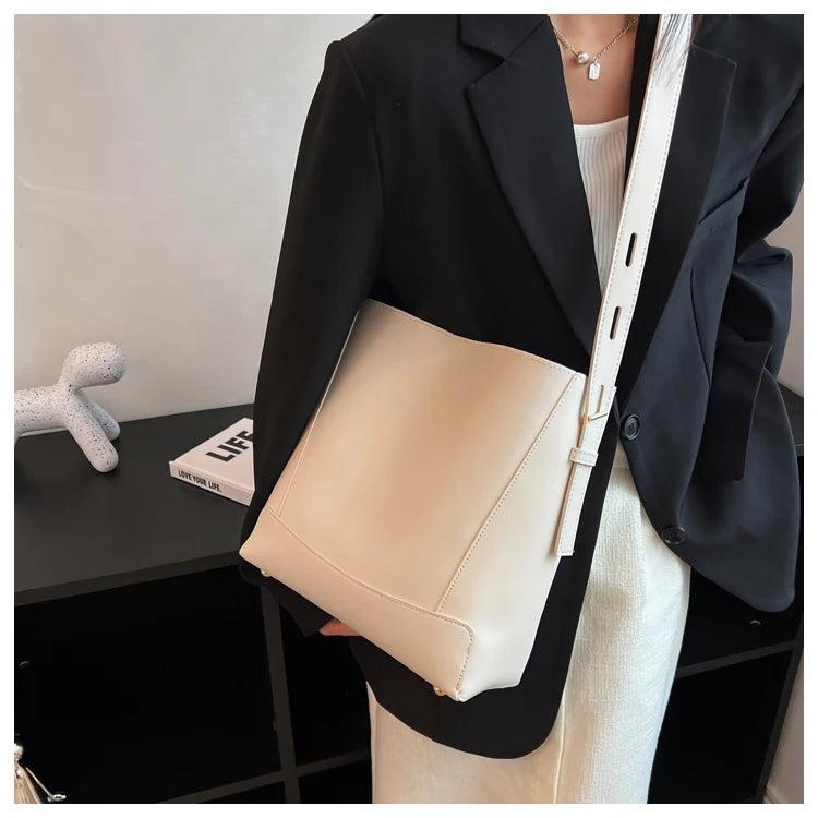 Bucket Crossbody Bag for Women PU Leather Handbags and Purses