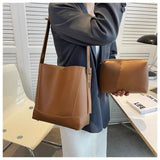 Bucket Crossbody Bag for Women PU Leather Handbags and Purses