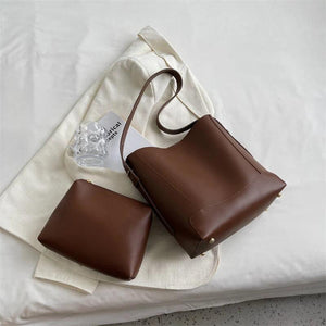 Bucket Crossbody Bag for Women PU Leather Handbags and Purses