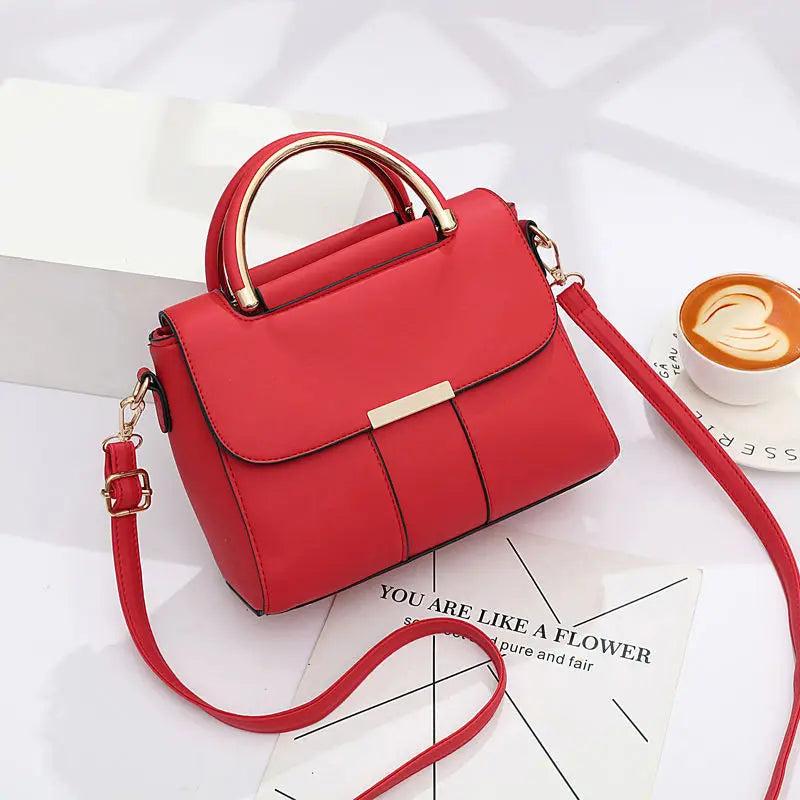 British Small Square Bags Women Hard PU Leather Flap Mini Handbag
