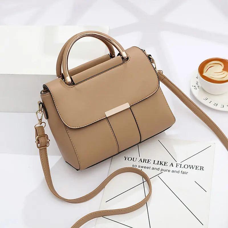 British Small Square Bags Women Hard PU Leather Flap Mini Handbag