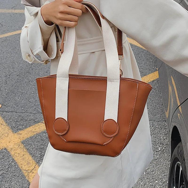 Casual Women Tote Bag High PU Leather Shoulder Bag