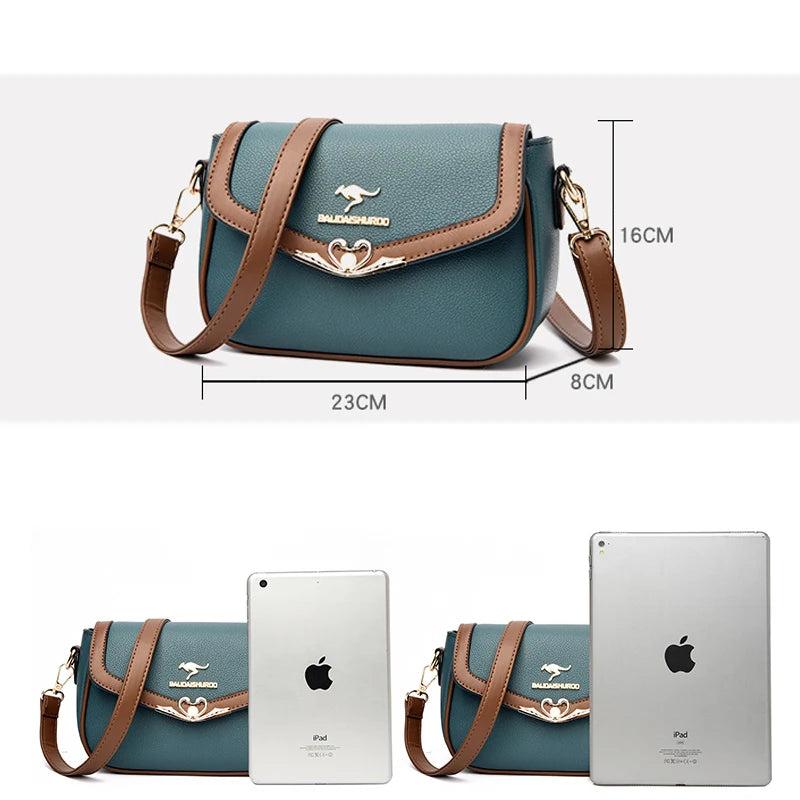 Casual Shoulder Bag Women's High PU Leather Crossbody Wallet