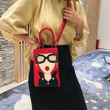 Cartoon Girl Crossbody Bags For Women Novelty Shoulder Bag High-Grade Pu