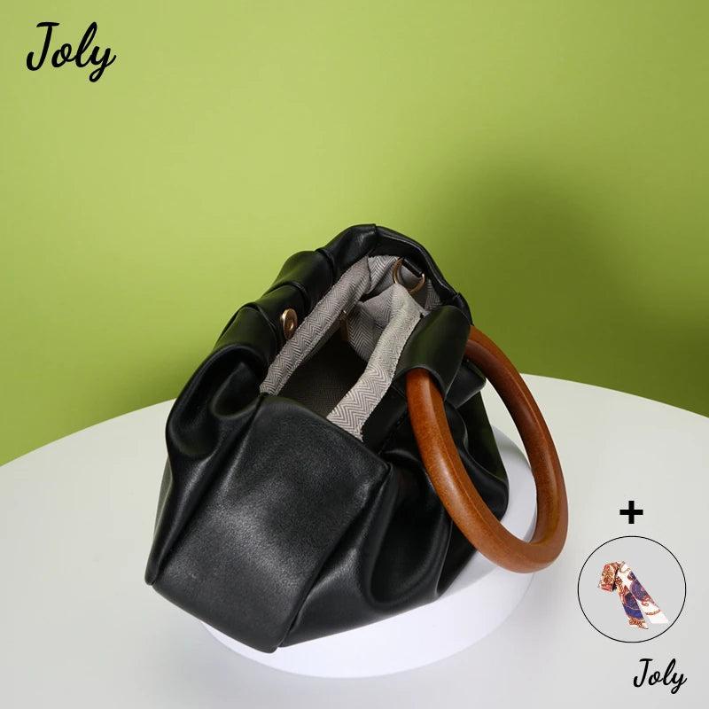 Cloud Shoulder Bag Pu Leather Top-handle Chain Bag