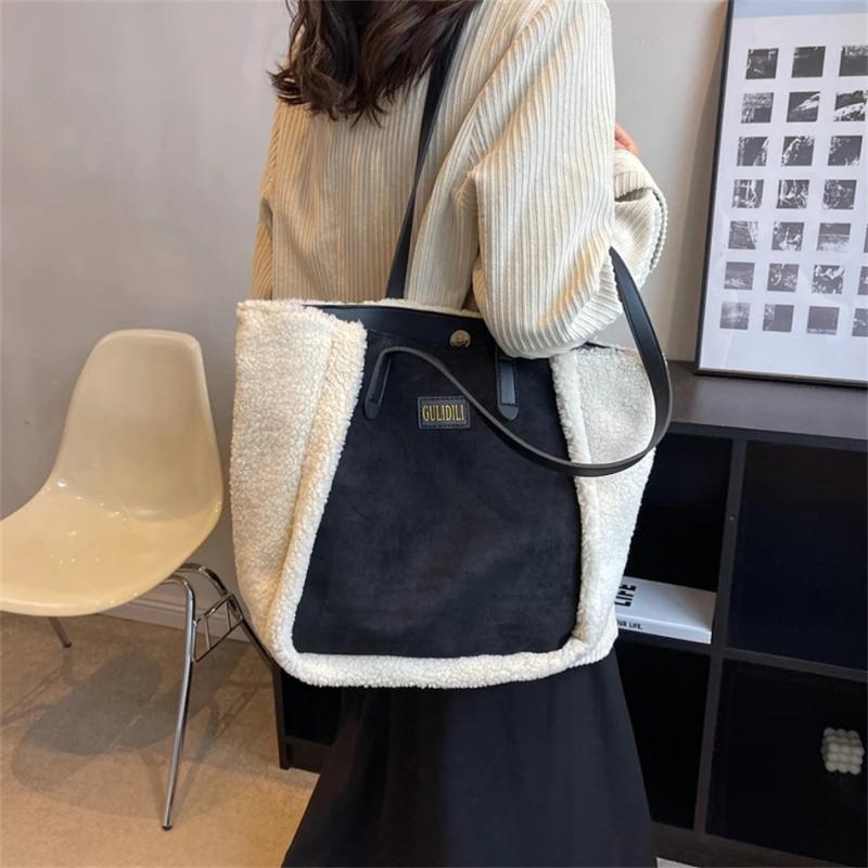 Casual Large Capacity Side Shoulder Bags for Women Winter Handbag