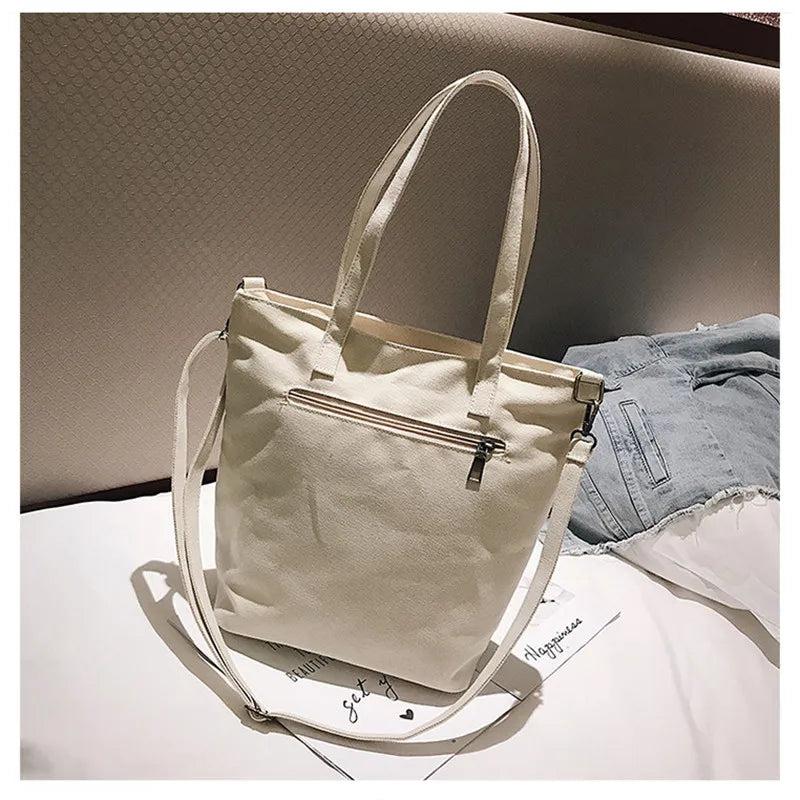 Casual Wind Canvas Shoulder Bag Single Satchel Handbag