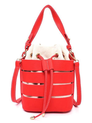 Bucket Shoulder Bag Top Handle Crossbody Handbag