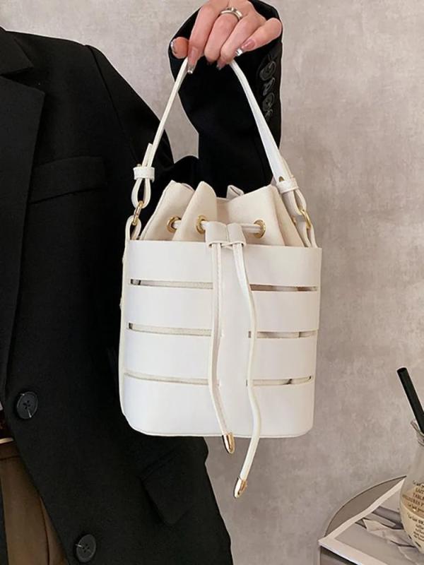 Bucket Shoulder Bag Top Handle Crossbody Handbag
