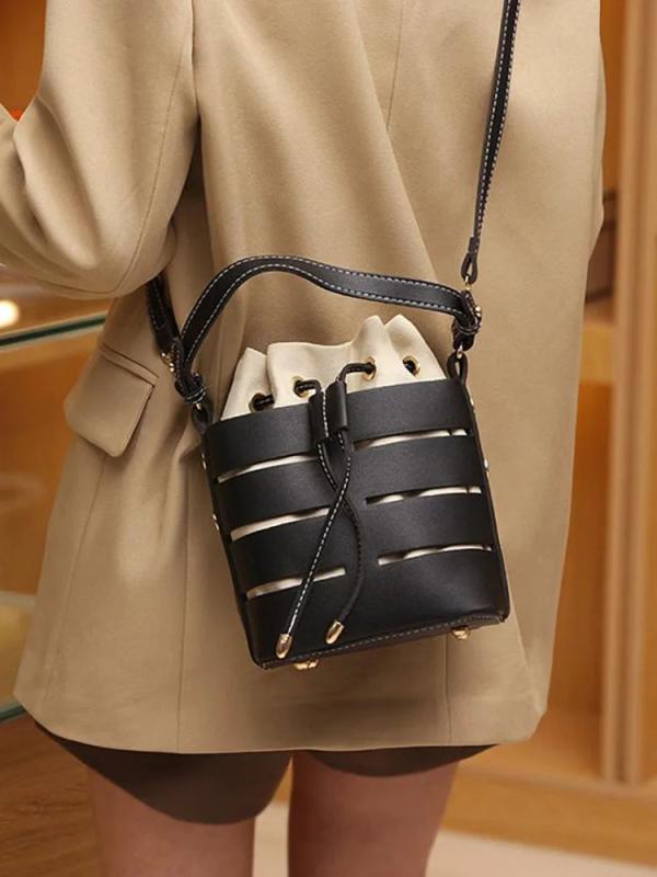 Bucket Shoulder Bag Top Handle Crossbody Handbag