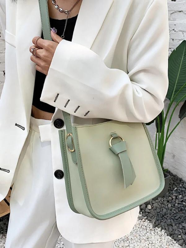 Bucket Crossbody Bag Women Handbags Pu Leather Solid Shoulder Bag