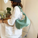 Casual Cloud Bag Soft PU Shoulder Bag for Women Summer Handbag