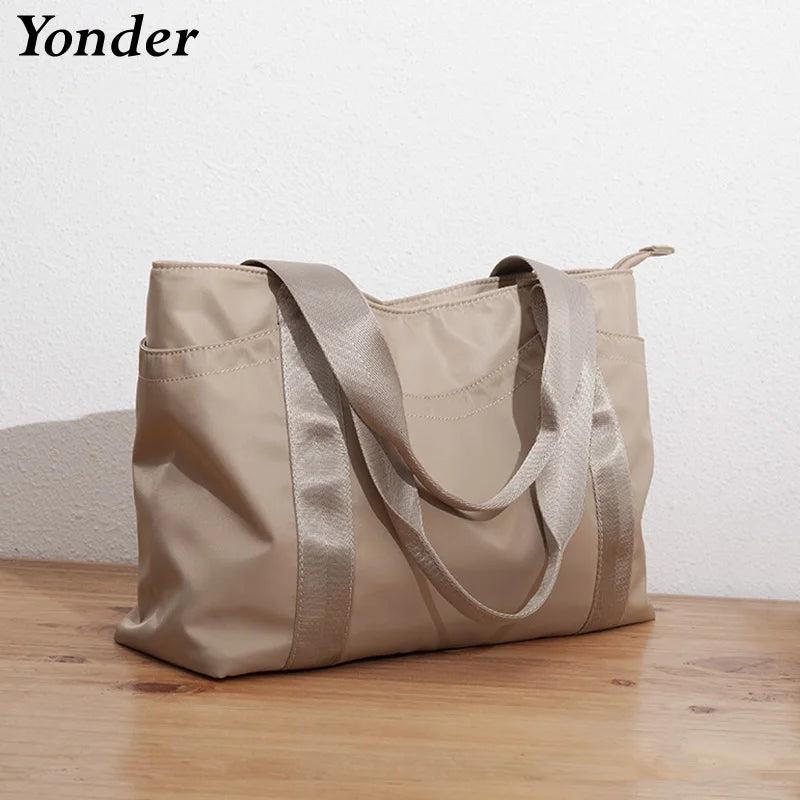 Casual Lightweight Nylon Tote Shoulder Bag for Women