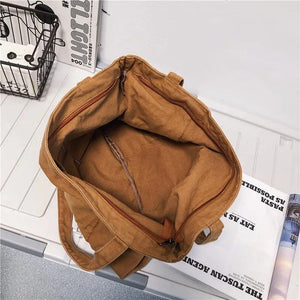 Casual Canvas Shoulder Bag Large Capacity Tote