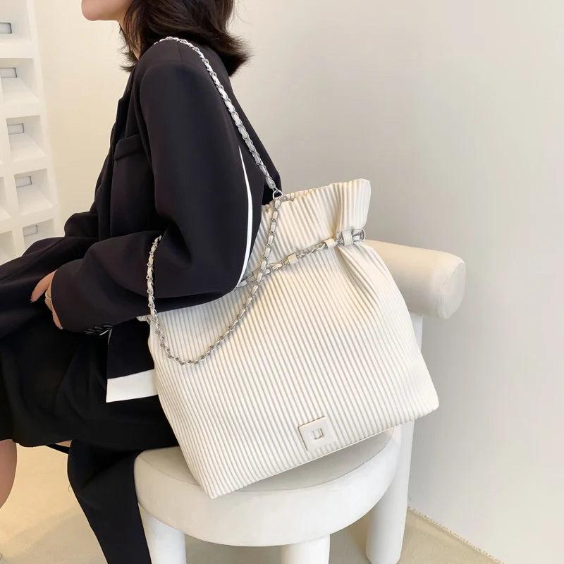 Casual Women PU Leather Big Handbags Female Green Shoulder Bag
