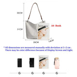 Casual Fabric Canvas Shoulder Bag Zipper Handbag Solid Large Capacity Women's