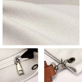 Casual Fabric Canvas Shoulder Bag Zipper Handbag Solid Large Capacity Women's