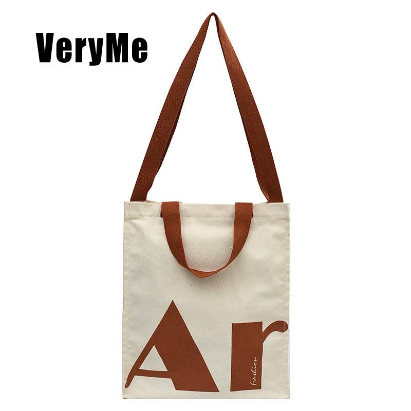 Casual Canvas Large Capacity Handbag For Women Shoulder Bag