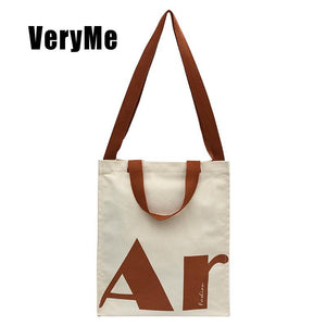 Casual Canvas Large Capacity Handbag For Women Shoulder Bag