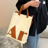 Casual Canvas Large Capacity Handbag For Women Shoulder Bag