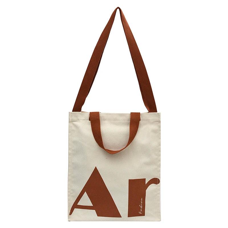 Casual Canvas Large Capacity Handbag For Women Shoulder Bag