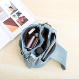 Casual Denim Bucket Bag for Women Shoulder Crossbody Bag