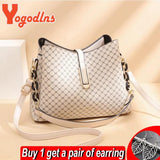 Bucket Bag Women PU Leather Shoulder Bag Crossbody Flap Satchel Bag