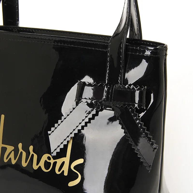 Casual PVC Tote Bow-knot Bags Ladies Shoulder Bag Waterproof
