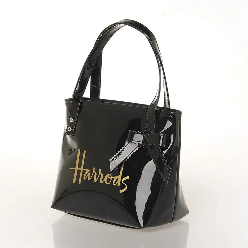 Casual PVC Tote Bow-knot Bags Ladies Shoulder Bag Waterproof