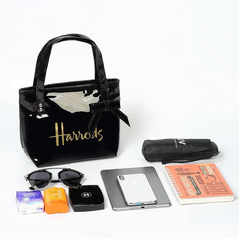 Casual PVC Tote Bow-knot Bags Ladies Shoulder Bag Waterproof