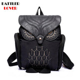 Cartoon Owl Backpacks for Women Softback School Bags Book bag 5colors