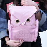 Cartoon Owl Backpacks for Women Softback School Bags Book bag 5colors