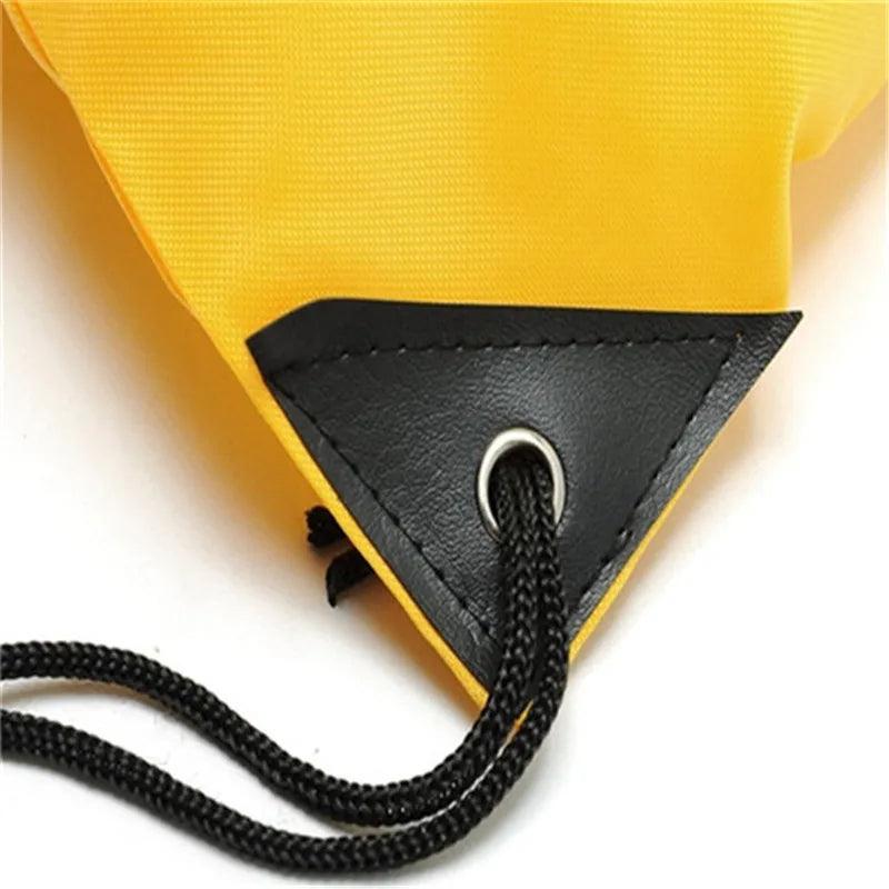 Casual Drawstring Backpack Portable Travel Fold Mini Shoulder Bags Beach Bag