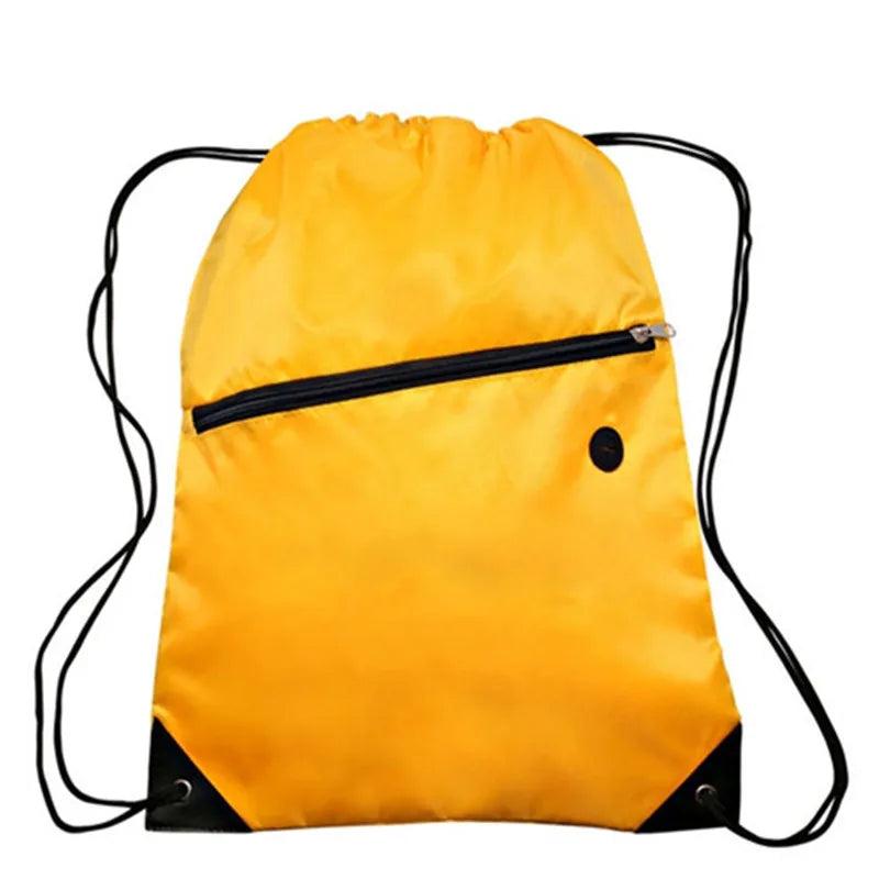 Casual Drawstring Backpack Portable Travel Fold Mini Shoulder Bags Beach Bag