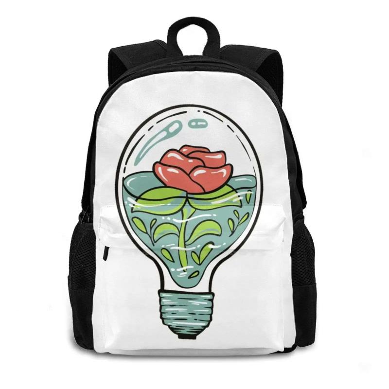 Bulb Bag Laptop Backpack Glass Turtle Shell Sphere Water Succulent