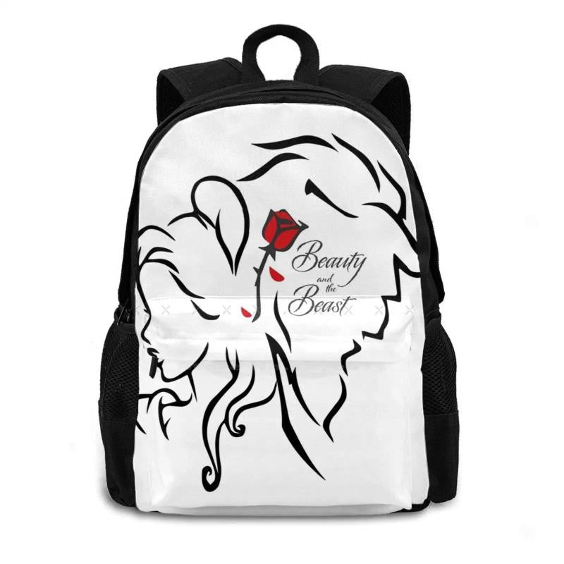 Beauty Beast Tale As Old As Time Travel Laptop School Bag