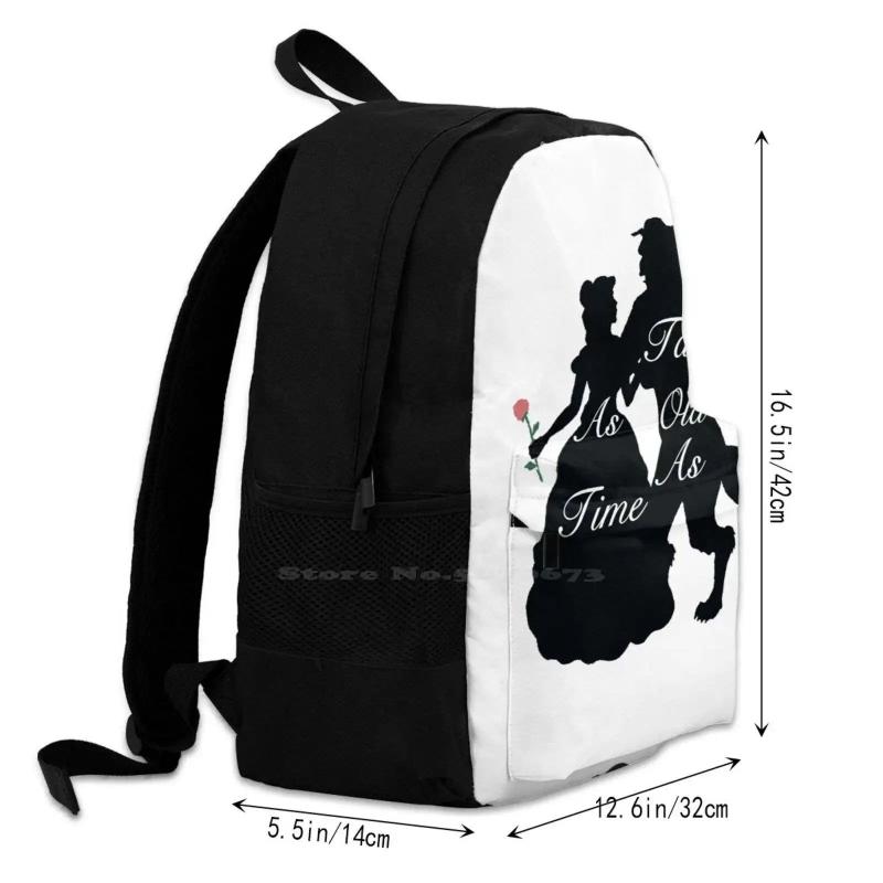Beauty And Beast Bag Backpack For Men Women Girls Teenage Film Movie